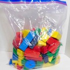 Wooden Building Blocks In A Variety Of Shapes Sizes Colors 127 Piece Lot 4 Pound