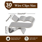30 Trailer Wire Clips  Stainless Steel  Double Wire Clamps For Boat Or Pv Wiring