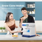 Commercial Electric Ice Crusher Shaver Snow Cone Maker Machine Device 265lbs hr 