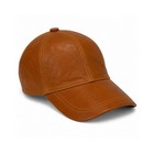 Vintage Leather Baseball Cap Hat     100  Genuine Sheepskin Leather Hat