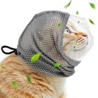 Adjustable Cat Muzzle For Grooming   Biting Prevention   4 Anti-scratch Gloves