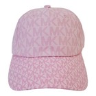 Nwt Michael Kors Authentic Allover Mk Logo Women s Pink Baseball Cap Hat