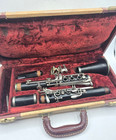 Vintage Wood F  Barbier Clarinet - Needs New Pads   Corks - Elkhart  Il