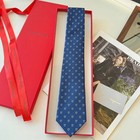 Nwt Salvatore Ferragamo Pure Silk Tie Luxury Formal Business Wedding Men Necktie