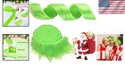 Vibrant Green Faux Fur Strips - 2x100 Inches For Christmas Tree   Costume Crafts