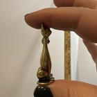 Miniature Brass Siamese Cats Trinket Figure Statue Shelf 