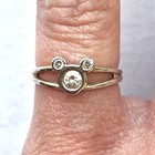  925 Sterling Silver Mouse Pinky Child   s Kid   s Ring Figural Animal Jewelry 3 5