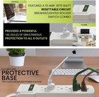 6 Outlet Surge Protector Power Strip Grounded Flat Plug Extension Cord 2 5 