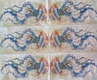 2 Individual Paper Decoupage Napkins Towels -  Ocean Sealife Squibb Colorful