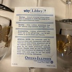 Libbey Glass Company  Gold Leaf Wine Glasses  10 Oz  6 Piece Set