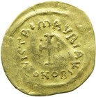 Byzantine Gold Tremissis Coin   Coa  Constantinople  Tiberius  Cross  Fine
