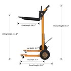 Apollolift 440lbs Material Pallet Platform Lift Stacker With Removable Flat Bed