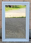 Antique Old Wood Wooden Distressed Carved Wall Rectangle Victorian Mirror Glass
