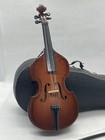 Vintage Wooden Miniature Double Bass Bow Case Mini Contrabass Dselvgvu Violin