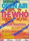 The Who And More -  open Air Festival 1979  Concert Poster 33 X 24   Nurnberg 