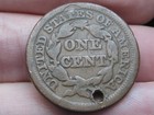 1847 Braided Hair Large Cent Penny- Vg fine Details