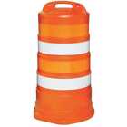 Zoro Select 03-780-6eg Traffic Barrel white orange hdpe