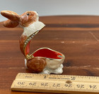 Brown Rabbit Trinket Box  Hinged  Jeweled  Enamel - B17