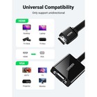 Ugreen Active Hdmi To Vga Adapter 3 5mm Audio 1080p 60hz Micro Usb Power Black