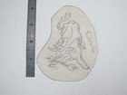 Vtg 1960s 70s Tattoo Flash Acetate Stencil Angry Bull Signed An3