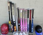 50  Pcs Lot - Little League Tee-ball Kids Team Bats Balls Gloves Helmets Hats