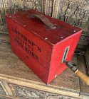 Lothrop s Box Foghorn 4 Orig  Red Paint  Black Lettering  Works  Dated 1901