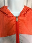 Ellesse Windbreaker Anorak Uk 10 Us 6 Coral Festival Y2k Hooded