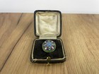 Antique Imperial Russian Silver Brooch 84 Sterling Silver Enameled Original  box