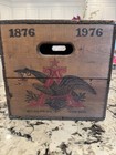 Vintage 1976 Budweiser Beer Anheuser Busch Centennial Wooden Crate Box 1876-1976