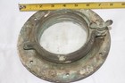 Vintage Authentic Brass Porthole Ship Glass Window Small  Heavy Nautical