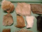Lot Of Fly Tying Fur  Elk  Beaver  Deer  Goat  Bighorn  Moose  Red Stag  Axis K