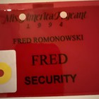 Miss America Pageant Official Security Pass