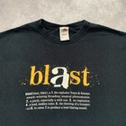 Vintage Blast Broadway Show Shirt Size Xl Black Graphic Tee Musical Promo