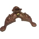 Antique Annin   Co New York Cast Bronze Flagpole Base Ornate Tripod