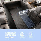 Dog Car Seat Cover For Back Seat  Hard Bottom Back Seat Extender For Dogs  Holds
