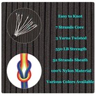 Fishlund 550 Paracord Rope 4mm 250ft Type Iii 13 Colors Parachute Rope