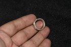 Authentic Ancient Roman Solid Silver Ring With Decorated Engraved Bezel
