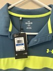 Under Armour Boys Yxl Ua Performance Blocked Colorblock Polo Upf 50 Blue yellow