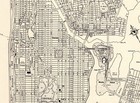 1943 Vintage Manhattan Street Map Bronx City Map New York City Map Wall Art 2061