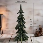 Hand-painted Vintage Christmas Tree - 9   Festive Holiday Green Decor Ornament