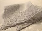 10159    gorgeous Vintage Handmade Wide French Lace Wedding Handkerchief Salvage