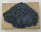 Stamp Oasis 1903-1 Aloha Man Wood Mount Rubber Stamp