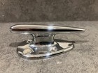 Vintage Nos New Wood Boat Chrome Deck Transom Cleats