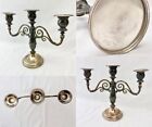 Silver Plated Serving   Table Decor Gravy Cream Candelabra Sugar Glass Ornate