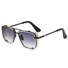 Men s Sunglasses Designer Square Retro Gold Frame Shades Metal Fashion Hip Hop
