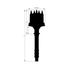83663 Gm Late Model Hei V8 Ext Coil Distributor- Black