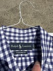 Polo Ralph Lauren Men s L Gingham Oxford Long Sleeve Button Down Dress Shirt 90s