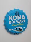 Kona Big Wave Beer Bottle Cap Metal Sign Garage Man Cave Bar Pub Decor Beer Sign