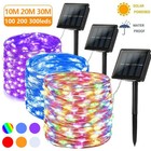Solar Fairy Christmas Lights Outdoor String Lights Tree Waterproof Garden Decor 
