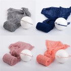 Newborn Photography Prop Blanket Baby Wraps Photo Swaddle Cloth With Headband